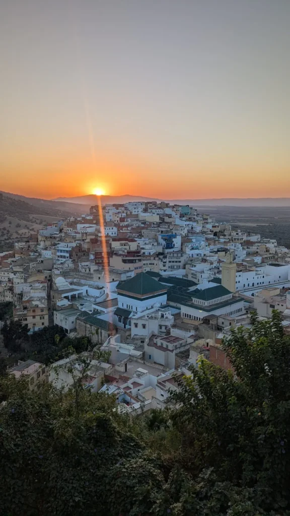 Historic medina of Fes, narrow streets and traditional Moroccan architecture